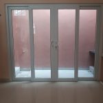 pintu sliding buka lebar
